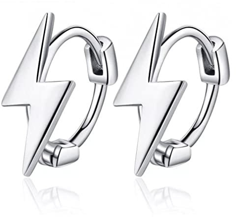 Sterling Silver Hoop Ohrringe Blitz Frauenschmuckzubehör