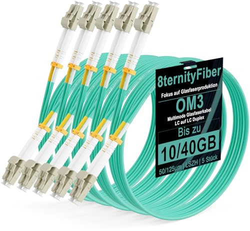 8ternityFiber OM3 Duplex Multimode LC LC 2 m, 5 Stück