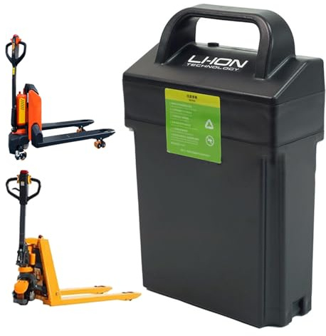 JHKJ Batteria LiFePO4 da 24V 20Ah per Transpallet e Carrelli Elevatori Elettrici – Ideale per Motori da 500W – Facile da Utilizzare e trasportare