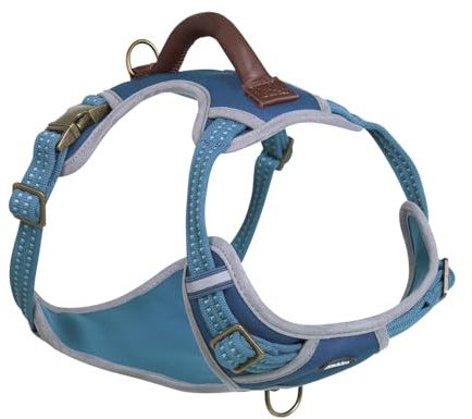 Nobby 52054-06 Geschirr Sporty blau S-M: Hals: 30-45 cm, Brust: 45-62 cm, B: 20 mm
