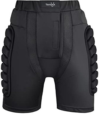 Tentock Protektorenhose Po Schutz Snowboard HüFtschutz Schutzshorts SskiprotektorenSchutzausrüStung KnieschonerSteissbeinschutz EiskunstlaufDamen SeniorenKinder Herren(L)