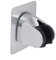 Cabezal de Ducha Soporte Soporte de Pared Cromado Ajustable Cabeza de Ducha de Mano Bidé Pulverizador Soporte Adhesivo Base Cromo