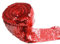 Yalulu 2 Meter Elastisch Glänzendes Paillettenband Glitzer Pailletten Bänder Borten Applikation für Hochzeit Handwerk Basteln (Rot)