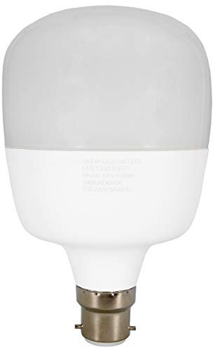 UKEW 18W Globe LED Light Bulb - Bayonet BC B22 Fitting Eco High Power Energy Saving Large Non-Dimmable Round Bright White Daylight 6500K LED Bulb Perfect for Indoor Rooms
