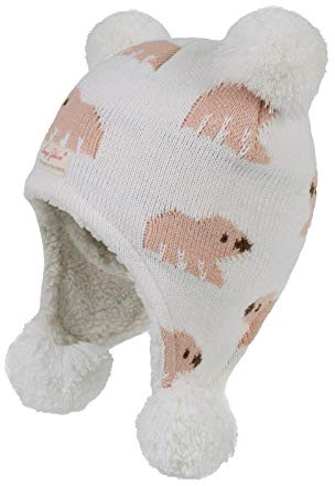 YAMEE Kinder Mütze Baby Warm Wintermütze Jungen Mädchen Kleinkind Earflap Beanie Strickmütze Warm Herbst Wintermütze Cap Schädelkappe mit Ohrenschützer(0-5 Jahre alt)