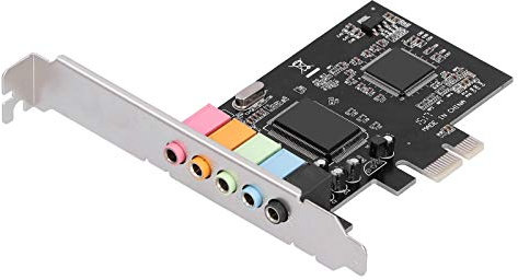 Carte Son PCI-Express 5.1 canaux Duplex intégral, Carte Audio stéréo à Puce CMI8738, pour pour Ordinateur de Bureau, Ordinateur pour cinéma Maison, Grands Jeux 3D