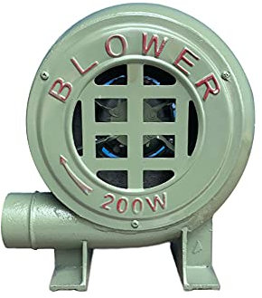gfj Inflatable Air Blower,Pump Fan Commercial Cast Iron Inflatable Blower 220V,for Inflatable Water Bounce House, Jumper, Bouncy Castle/Green / 60W