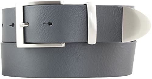 BELTINGER Gürtel aus Vollrindleder mit Spitze/Schlaufe aus Metall 4 cm | Jeans-Gürtel Damen Herren 40mm | Vollleder-Gürtel