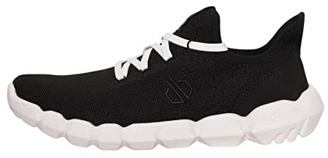 Dare2b Damen Hex-at Recycled Knit Sneaker, schwarz/weiß, 38 EU