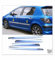 Compatible avec Peugeot 307 Chrome Moulure de porte latérale 4 pcs. 2001 On P. Çelik (6697109)