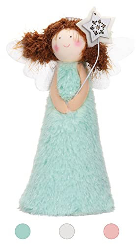 Angel Tree Topper Christmas Tree Decorations, Fairy Tree Topper, Green Angel Christmas Tree Topper for Home Decor Festival Party Xmas Tree Accessories