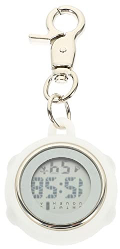 Uhr Digital Taschenuhr Leuchtend Blau Silikon Hülle Lanyard Arzt Fob Uhr Umh?ngeuhr Kitteluhr Werkzeug für ?rzte Krankenschwestern Sanit?TER Krankenpfleger