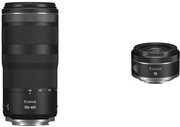 Canon Obiettivo RF 100-400mm F5.6-8 IS USM & Obiettivo RF 16mm F2.8 STM