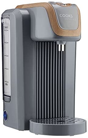Cooks Professional Instant Hot Water Dispenser 2600W with 2.5L Capacity & Drip Tray | Energy Efficient Boiling Kettle Kitchen Dispensers for Hot Drinks, Tea & Coffee Making | Nordic Grey