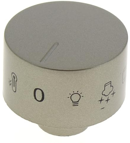 Bouton selecteur gris pour four