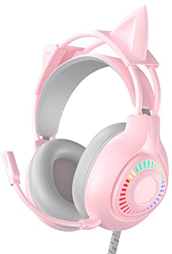Emonoo Auriculares rosa