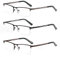 KoKoBin 3 Stuks Lunettes de lecture anti-lumière bleue pour hommes et femmes Avec filtre de lumière bleue Cadre métallique Charnière à ressort Aide à la lecture Lunettes (3 Pack, 1.5, diopters)