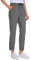 CRZ YOGA Damen Sweathose Taschen Sporthose Leichte Atmungsaktive Jogginghose Lang Hose mit Tunnelzug - 70cm Dunkler Kohlenstoff 42
