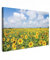 MuchoWow© Wandbilder 90x60 cm Wohnzimmer Wanddeko Schlafzimmer Zimmerdeko Fotowand Zimmer Deko Wand Dekoration Wall Art Sonnenblumen - Blumen - Wolken - Bilder Natur - Gelb - Landschaft