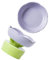Jauarta Ceramic Cat Food Bowl Cute Flower Shape Large Capacity Neck Spine Protection Raised Pet Food Bowl for Cats Dogs Pets (Purple)