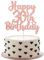 Gyufise Happy 30th Birthday Cake Topper - Glitter '30 & Fabulous' Pick for Celebrating Anniversary Party Cake Decorations Supplies - Rose Gold (1Pc)