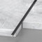 Übergangsleiste Übergangsprofil Extra Schmale Flache Bodenübergangsleiste 1.3m 2er-Pack. T Form Bodenfugenleiste Für Türschwellen/ Vinyl Böden/ Fliesen, Nahtverbindungsleiste Aus Aluminium(Black,W 1/4
