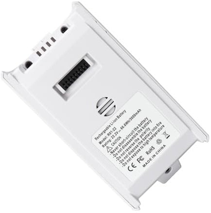 3000mAh LVAC-200 Replacement Battery for Levoit LVAC-200 LSV-V201B Cordless Vacuum Cleaner, Vacuum Cleaner Accessory, Runtime from 16 to 64 minutes [22.2V/66.6Wh]