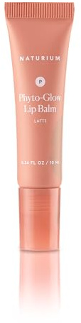 Naturium Phyto-Glow Lip Balm | With Shea Butter & Squalane, Sheer Tinted Colour | 10 ml, Latte