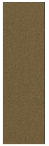 vidaXL Fußmatte Braun und Schwarz 120 x 400 cm 100% Polyamid | Sorgt für Sicherheit auf rutschigen Oberflächen, Maschinenwaschbar für mühelose Reinigung,