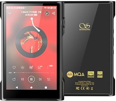 SHANLING M3 Ultra MP3/MP4 Player, tragbarer Hi-resBluetooth-Audioplayer, 4,2in LCD Touchscreen|MQA 16X|3500 mAh|3+32GB Up to 2TB skalierbar|Android 10|2X ES9219C DAC/AMP|3,5mm/4,4 mm (Black)