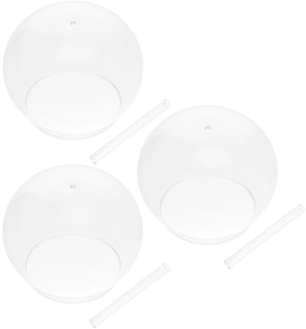 Carillon à Vent Japonerie Transparent en Verre, 3 Ensembles DIY | Cloche à Vent de Style Japonerie, Carillons Suspendus, Tubes de Carillon Inclus pour Intérieur et Jardin