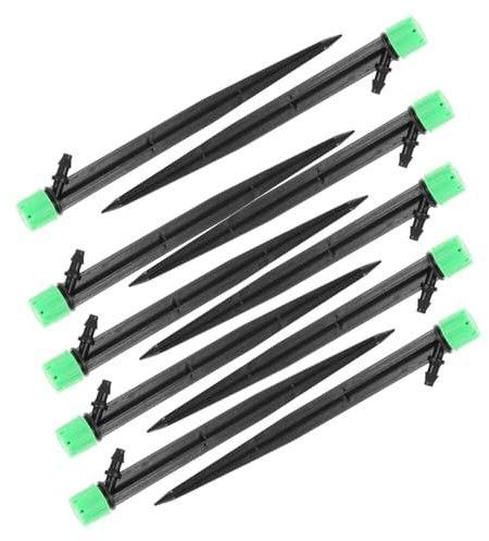 ifundom 50pezzi Spruzzatori Irrigazione Goccia Regolabili Con Picchetti Per Giardino Piante e Fioriture Ugelli Sprinkler Rotazione e Portata Variabile Per Orto e Prato