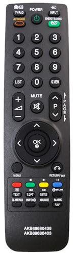 ROLLGAN New AKB69680403 AKB69680438 Replacement Remote Control Fit for LG TV 37LF2510 37LG2100 37LH2000 37LH2010 32LH3010 32LH3800 37LF2500