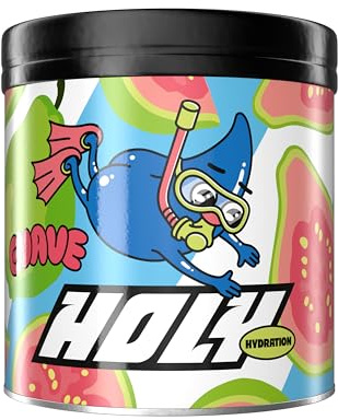 HOLY Hydration Elektrolyte ohne Zucker 'Guave' - Elektrolyte Sport Pulver Guave, 50 Portionen - isotonisches Getränkepulver mit Mineralstoffen, vegan & 100% natürliche Fruchtaromen