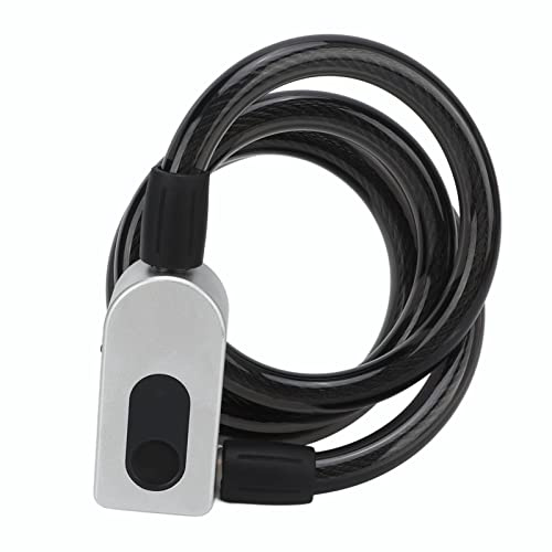 Yinhing Lucchetto per Cavo Intelligente per Impronte Digitali Lucchetto Antifurto per Bici Elettronico Senza Chiave con Sblocco Rapido 0,5 S per Motociclette Elettriche
