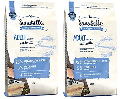 Sanabelle Schocks Combi Katzenfutter Adult Forelle 2X 2 kg