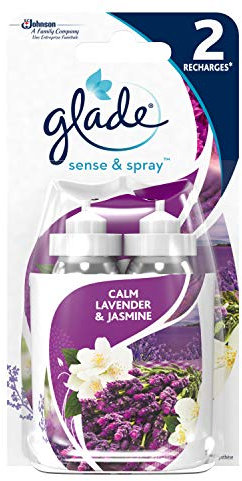 Glade Sense & Spray Nachfüllpack, Lavendel/Jasmin, 2 x 18 ml
