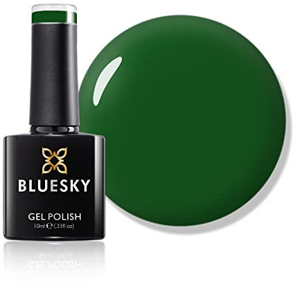 Bluesky Gel Nail Polish, Olivia SS1906, Dark Green, Long Lasting, Chip Resistant, 10 ml (Requires Drying Under UV LED Lamp)