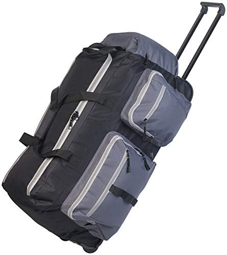 Xcase Tasche für Trolley Griff: Faltbare XL-Reisetasche mit Trolley-Funktion & Teleskop-Griff, 72 l (Koffer XXL, Reisetaschen mit Rollen, vergrößerbar)