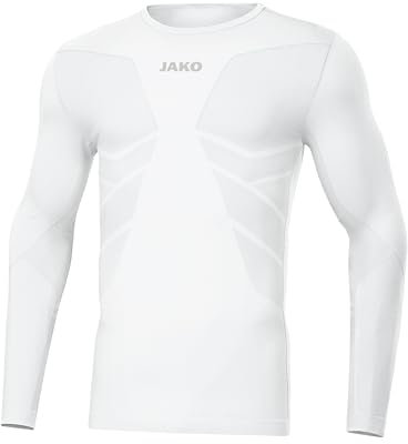 JAKO Comfort 2.0 Langarm Hell Weiss, L Unisex
