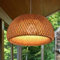 Landhausstil Vintage Pendelleuchte Hängeleuchte Handgewebt Pendellampe Bambus Lampenschirm E27 Höhenverstellbare Kreative Retro Restaurant Kronleuchter Schlafzimmer Wohnzimmer Café Hängelampe,60cm
