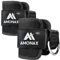 Amonax Ankle Straps for Cable Machines - Ankle Cuffs Cable Machine Attachments, Gym Ankle Strap Cable Attachment for Training and Workout at Home and Gym- 2 pieces, Black