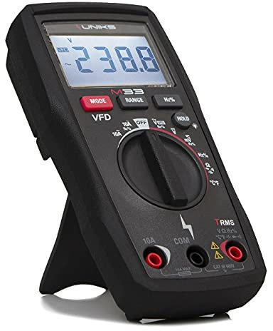 UNIKS MULTIMETRO SLIM TRMS E PINZA CAT IV 600V M33