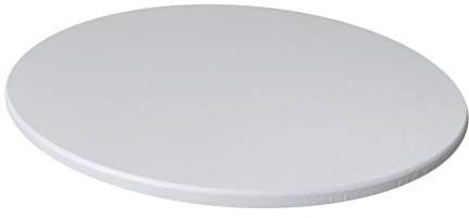 Anti-slip Runde Tisch Abdeckung Tuch wasserdichte Tischdecke Fit 60cm Durchmesser, Weiß