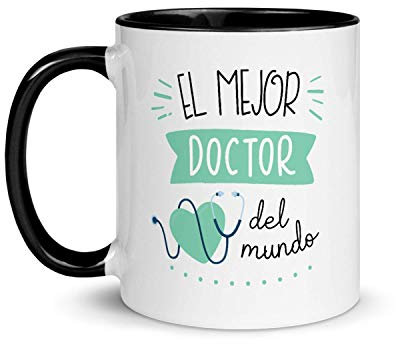 Kembilove Taza de Desayuno Personalizada El Mejor Doctor del Mundo – Tazas Originales para Regalar – Regalos Personalizados – Regalos Originales para Hombre – Tazas Originales