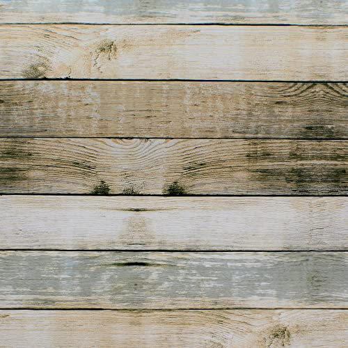 ORYX Mantel Hule Redondo Tablones Madera Impermeable Antimanchas PVC Ø 140 cm. Uso Interior y Exterior