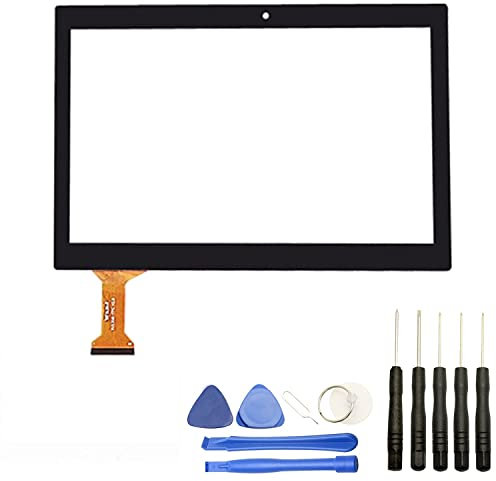 Visiodirect® Vitre Tactile Compatible avec Tablette Beista K107 Taille 10.1 Noir + Kit Outils