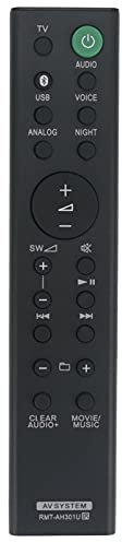 ALLIMITY RMT-AH310U Remote Control Replace fit for Sony Soundbar AV System HT-CT800 SA-WCT800 SA-CT800 HT-MT500 SA-WMT500 SA-MT500 HT-ST5000 SA-ST5000 SA-WST5000