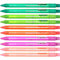 PaperMate Lot de 10 porte-mines triangulaires avec gomme, mine épaisse de 1,3 mm, couleurs transparentes assorties – Emballage uni