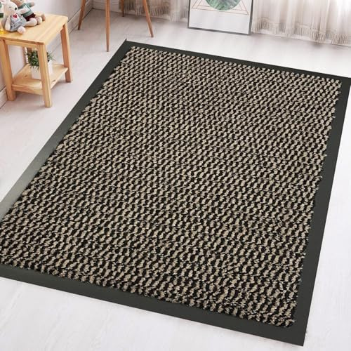 GULLAMBO Rugs Living Room– Indoor And Outdoor 120cm x 180cm Large Area Rug –Kitchen And Office Use Area rugs, Super heavy duty Absorbent Multicolor Barrier Mat, Machine Washable Entrance Rug